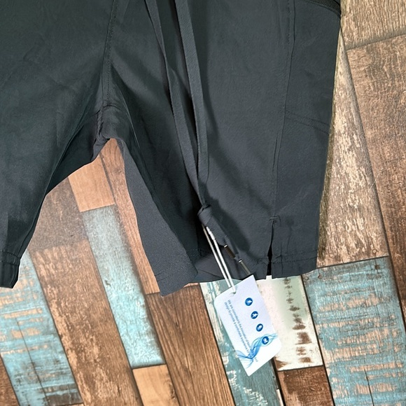 Large charcoal gray drawstring quick dry shorts - Picture 6 of 16